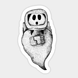 Astro ghost Sticker